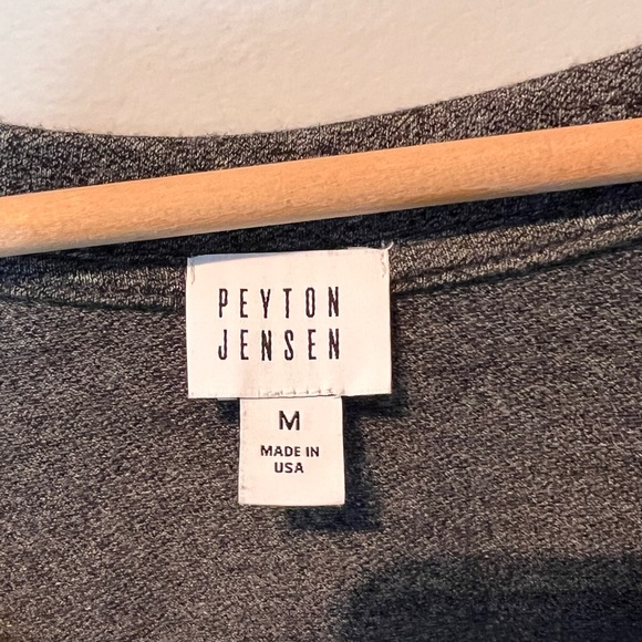 Peyton Benson grey asymmetric oversized T shirt size Medium - Picture 4 of 5